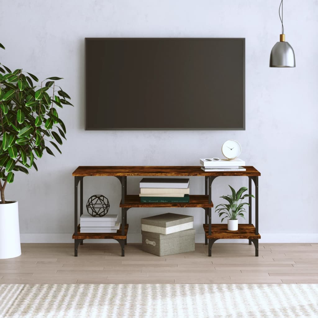 vidaXL füstös tölgy színű szerelt fa TV-szekrény 102 x 35 x 45,5 cm