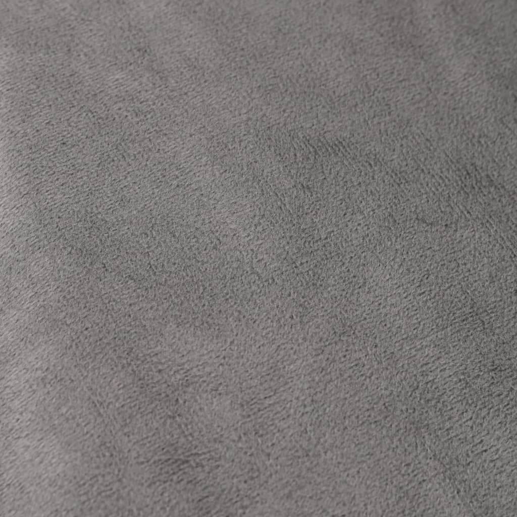 vidaXL szürke szövet súlyozott takaró huzattal 140 x 200 cm 10 kg
