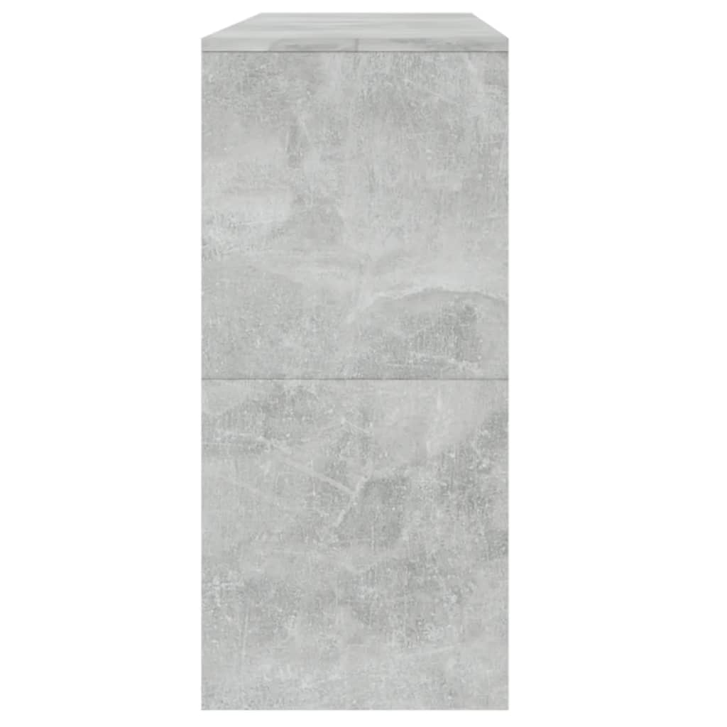 vidaXL betonszürke szerelt fa dohányzóasztal 100x35x76,5 cm
