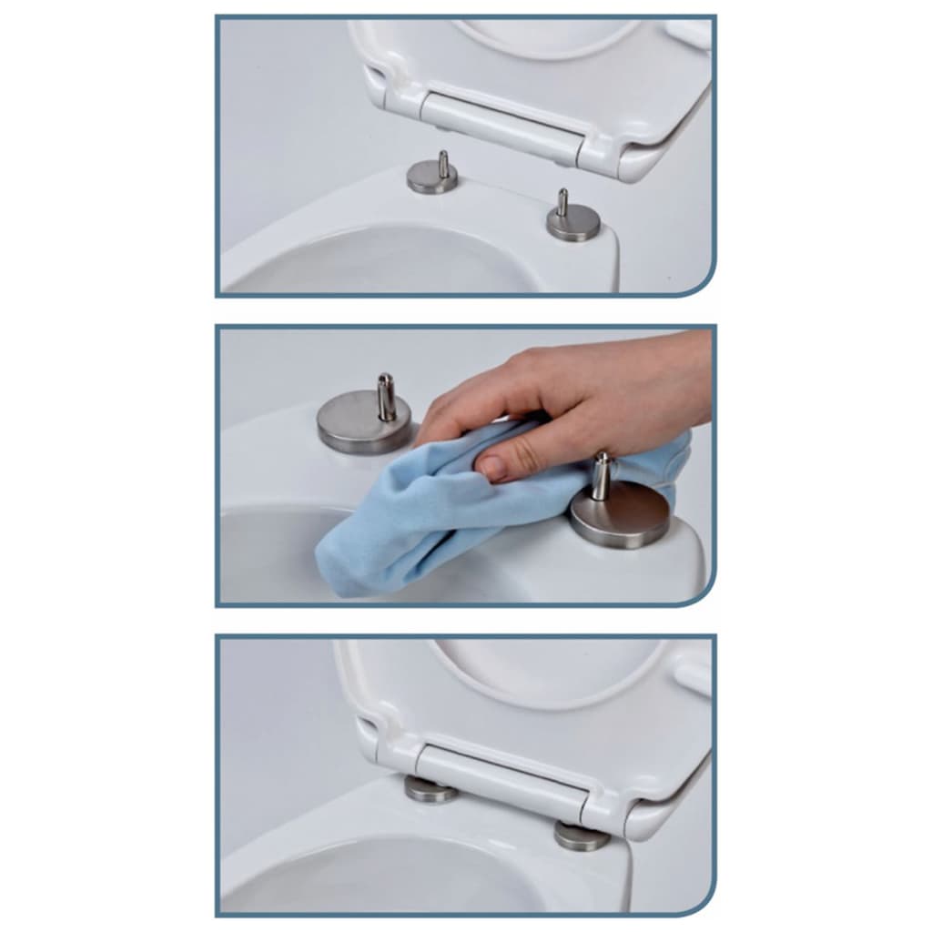 SCHÜTTE JASMIN duroplast WC-ülőke lágyan záródó gyorskioldással