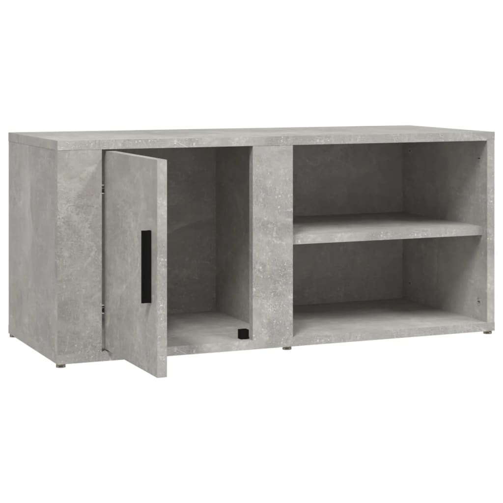 vidaXL betonszürke szerelt fa TV-szekrény 80x31,5x36 cm