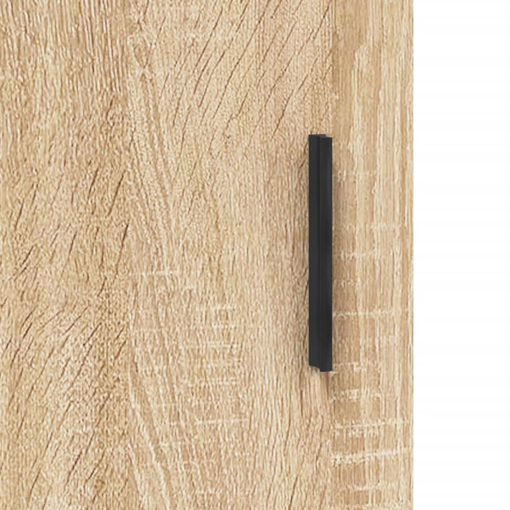 vidaXL 2 db sonoma-tölgyszínű szerelt fa éjjeliszekrény 40x40x50 cm