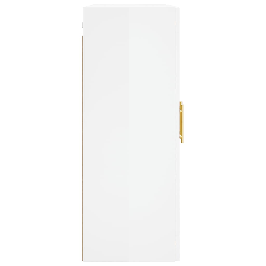 vidaXL magasfényű fehér fali szekrény 69,5 x 34 x 90 cm