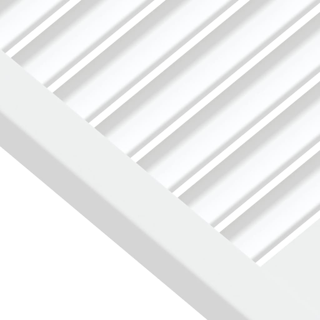 vidaXL 2 db fehér tömör fenyőfa lamellás szekrényajtó 39,5 x 59,4 cm