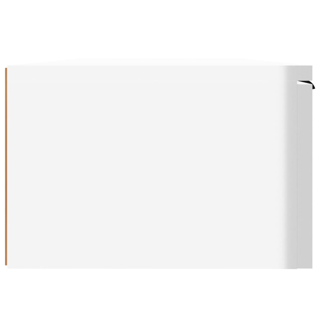 vidaXL magasfényű fehér szerelt fa faliszekrény 68x30x20 cm