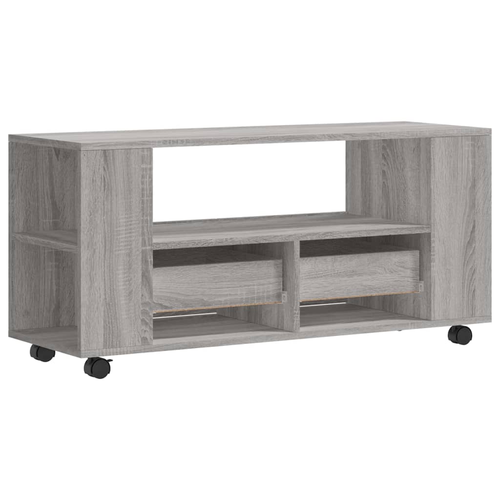 vidaXL szürke sonoma színű szerelt fa TV-szekrény 102x34,5x43 cm