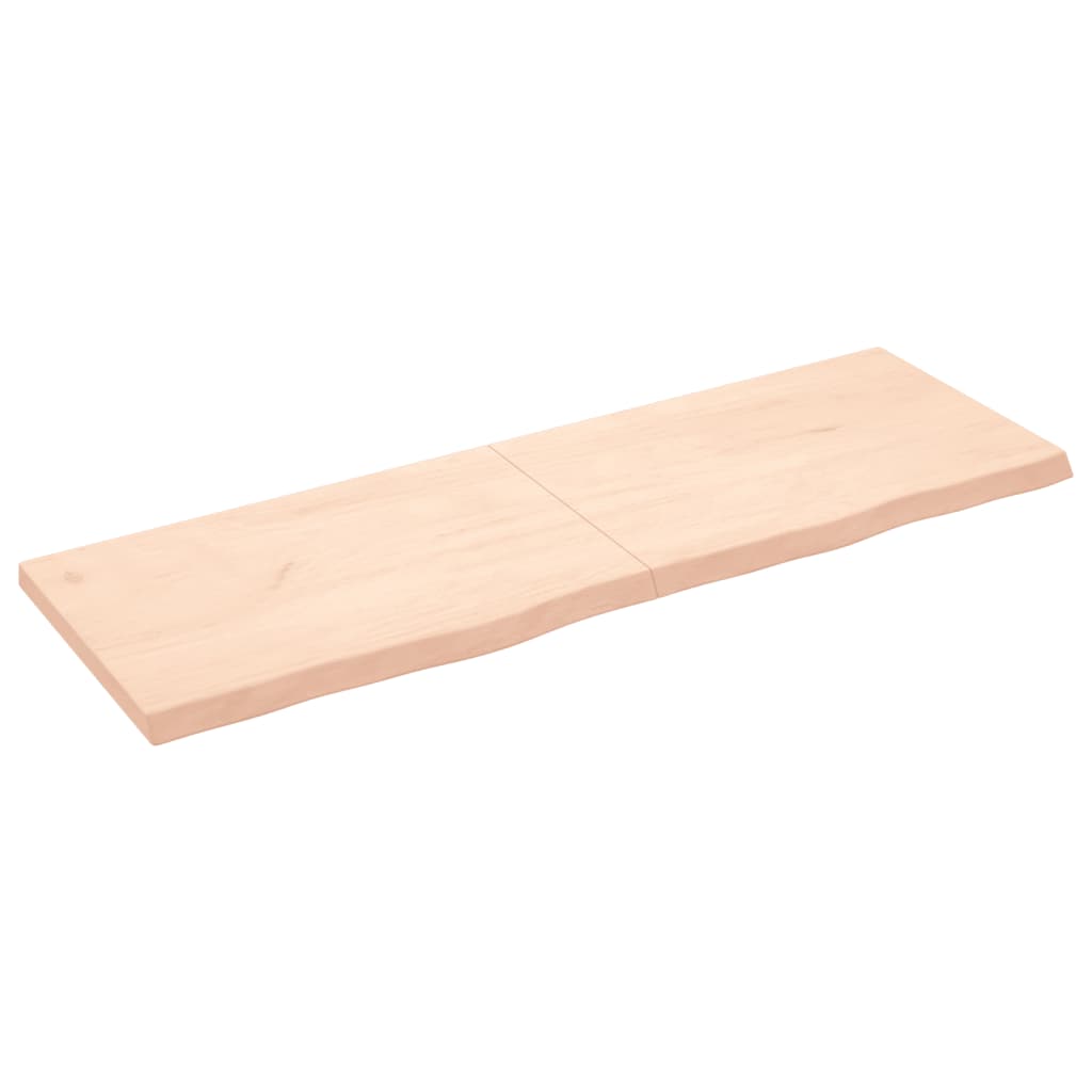 vidaXL kezeletlen tömör tölgyfa asztallap 180x60x(2-6) cm