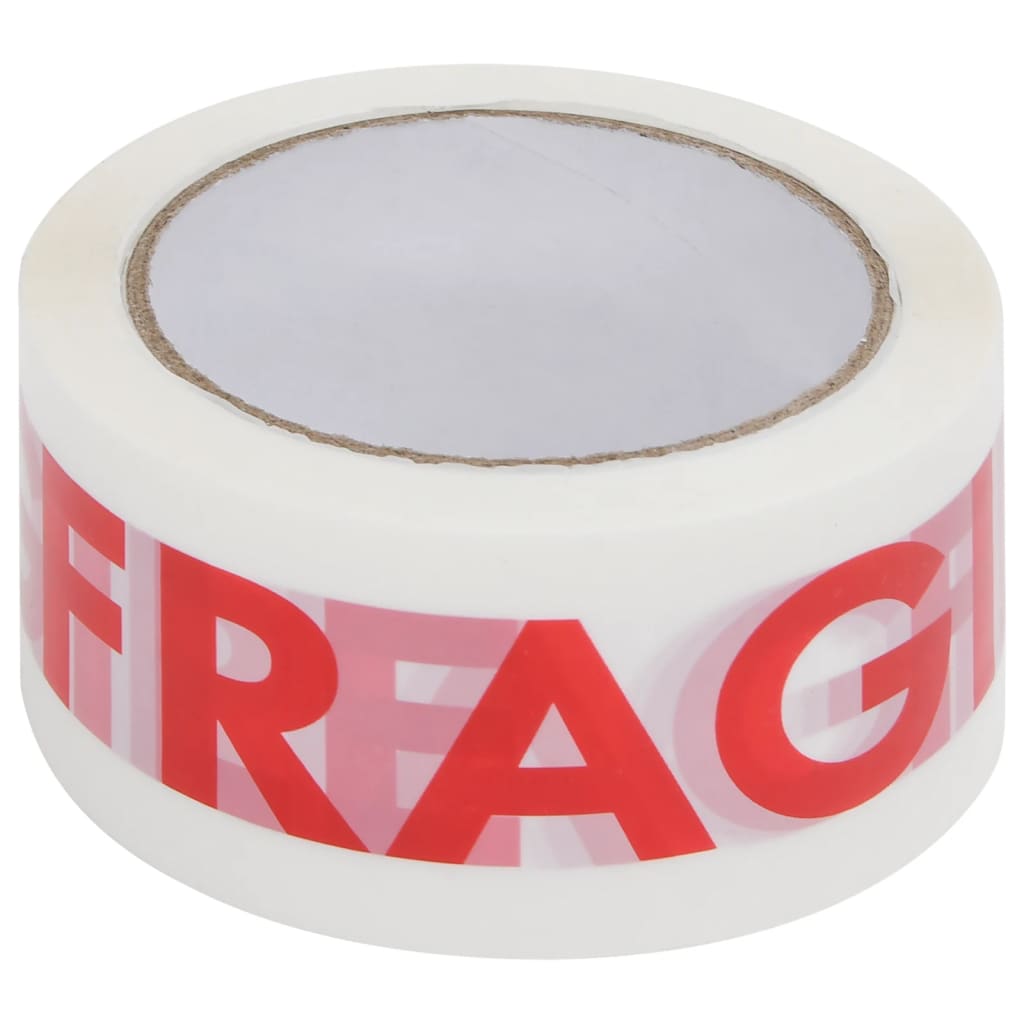 vidaXL 36 db fehér csomagolószalag FRAGILE felirattal 48 mm x 66 m