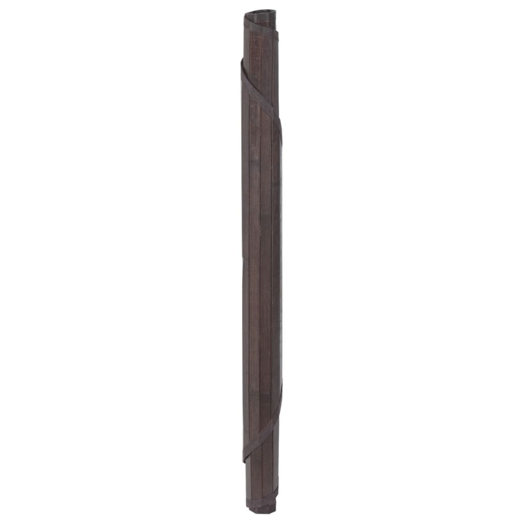 vidaXL kerek sötétbarna bambusz szőnyeg 100 cm