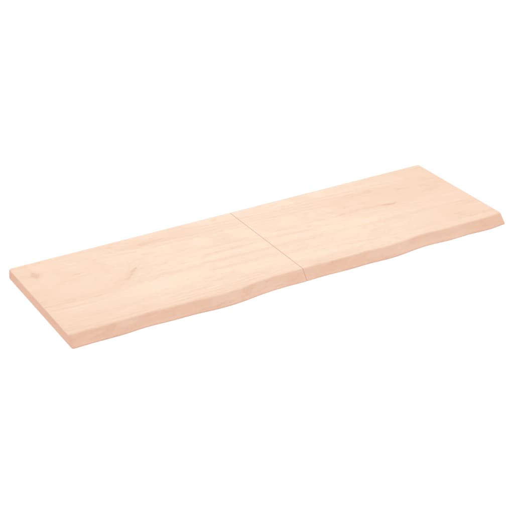 vidaXL kezeletlen tömör tölgyfa asztallap 160x50x(2-4) cm