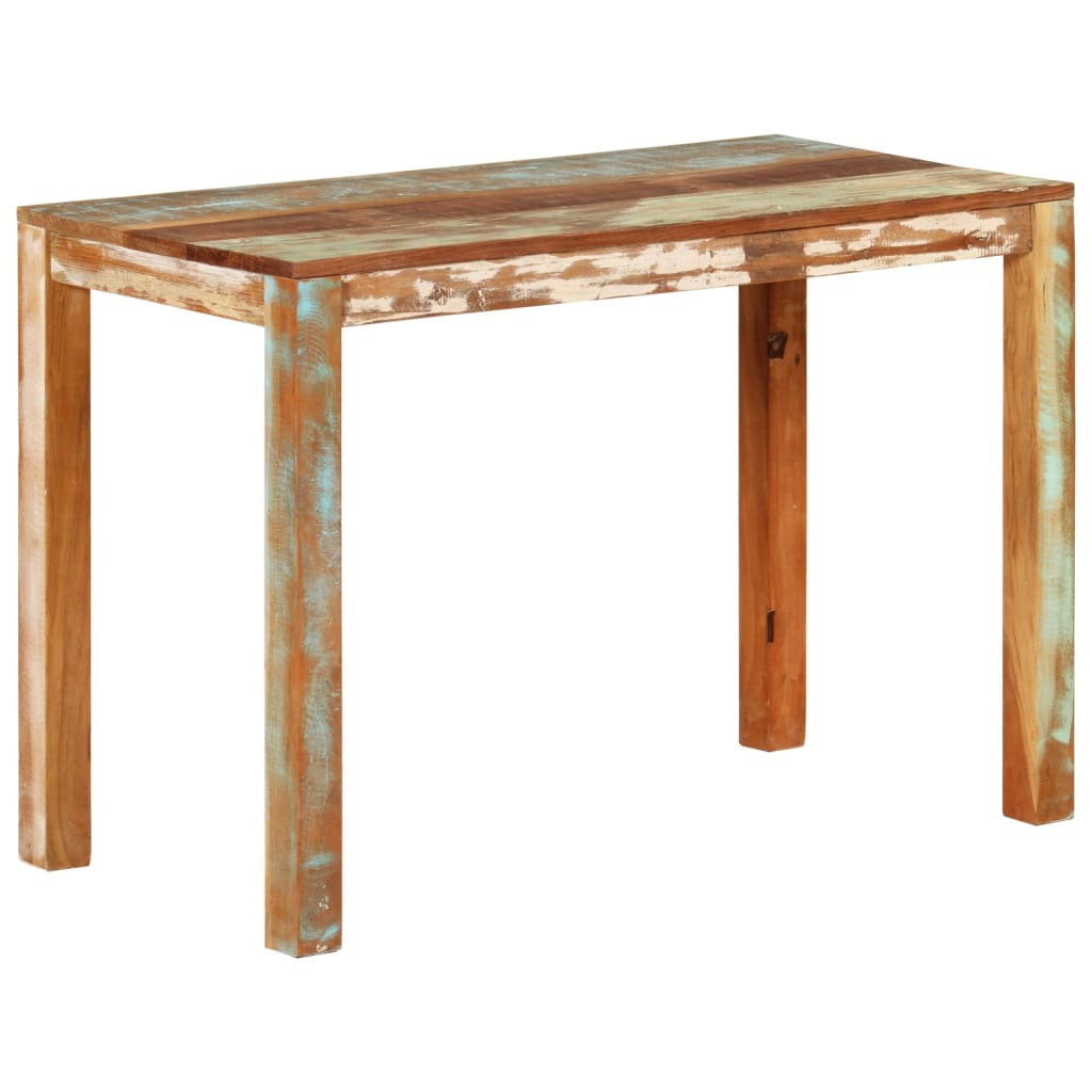 vidaXL tömör újrahasznosított fa étkezőasztal 110 x 55 x 76 cm