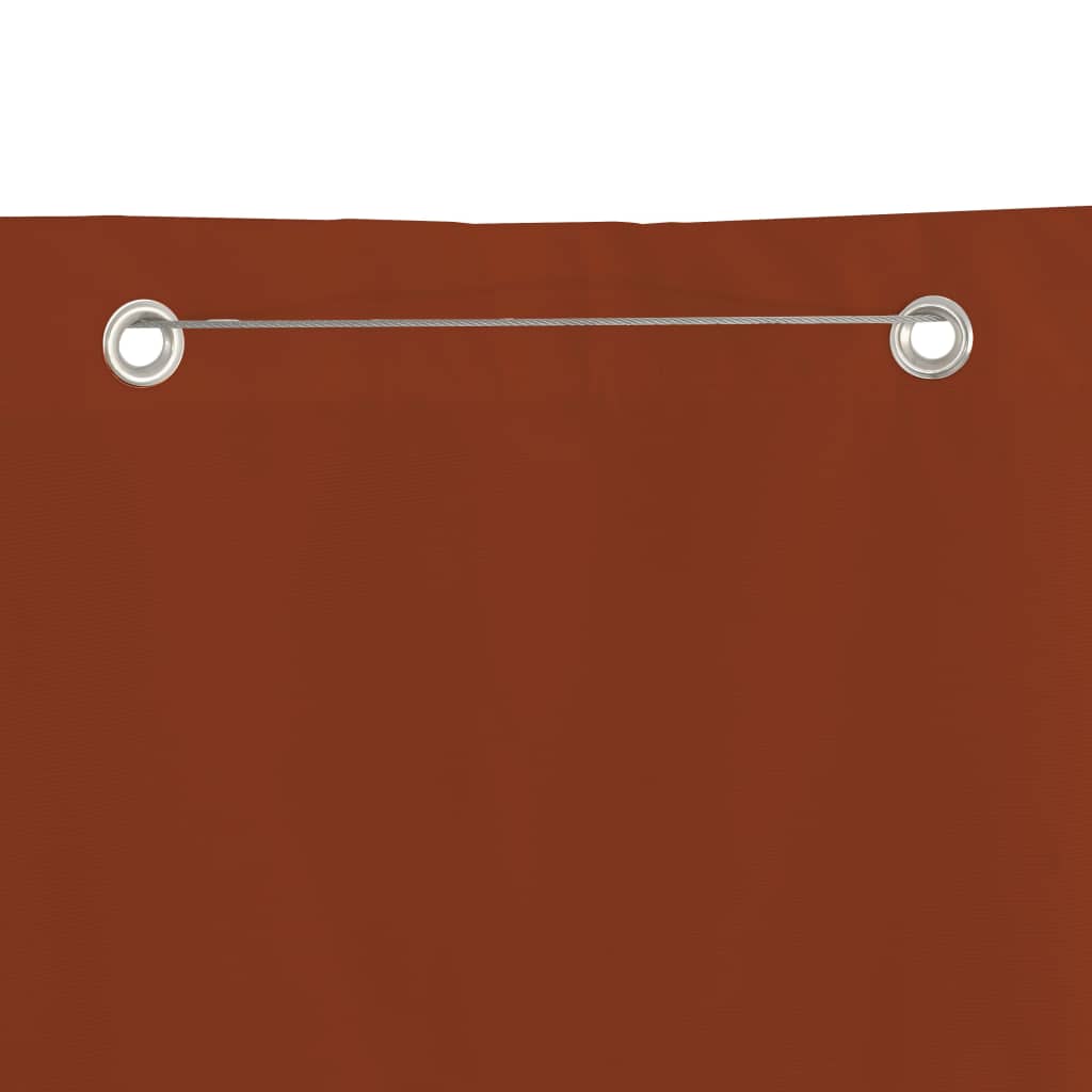 vidaXL terrakotta oxford szövet erkélyparaván 80 x 240 cm