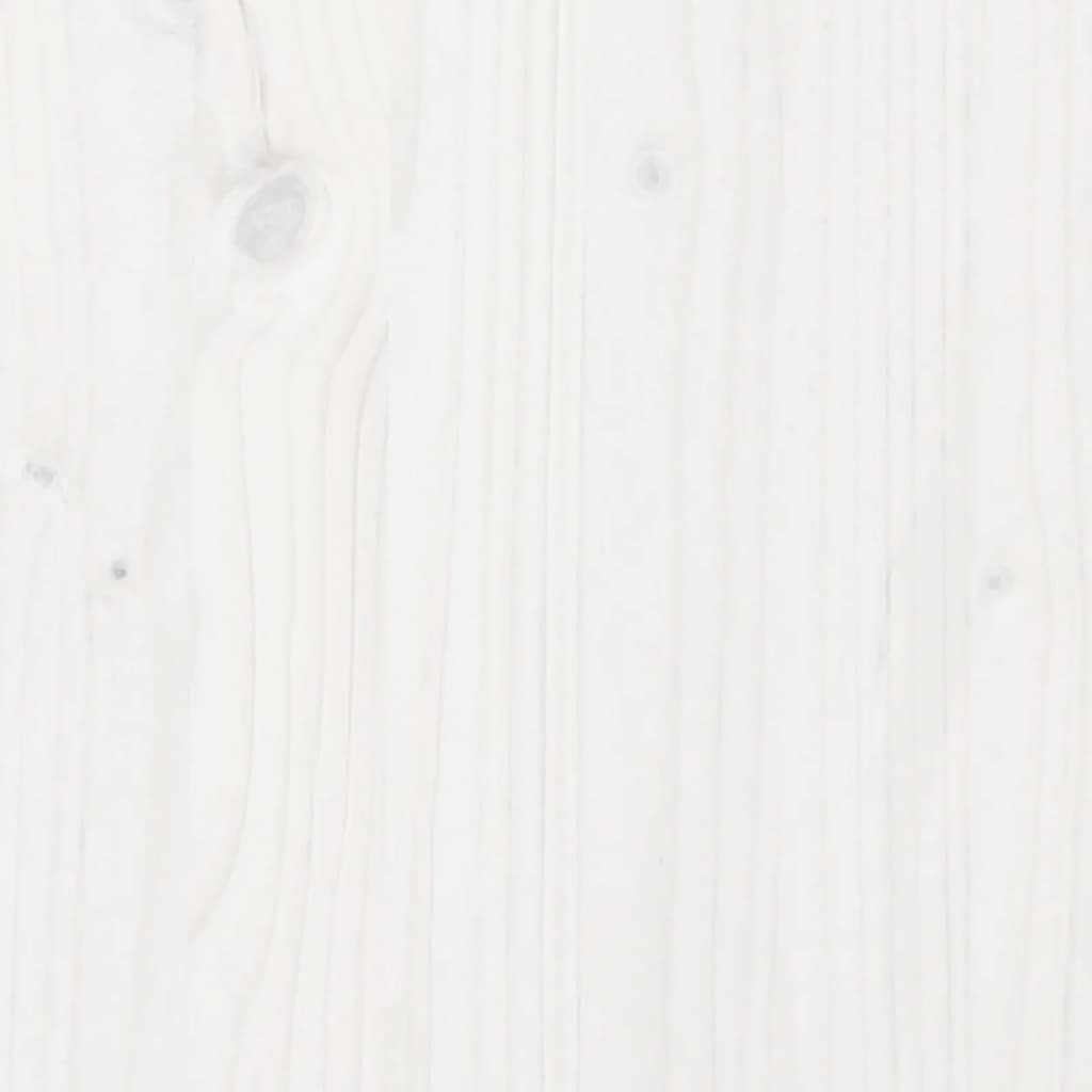 vidaXL fehér tömör fenyőfa ágykeret fejtámlával 180 x 200 cm