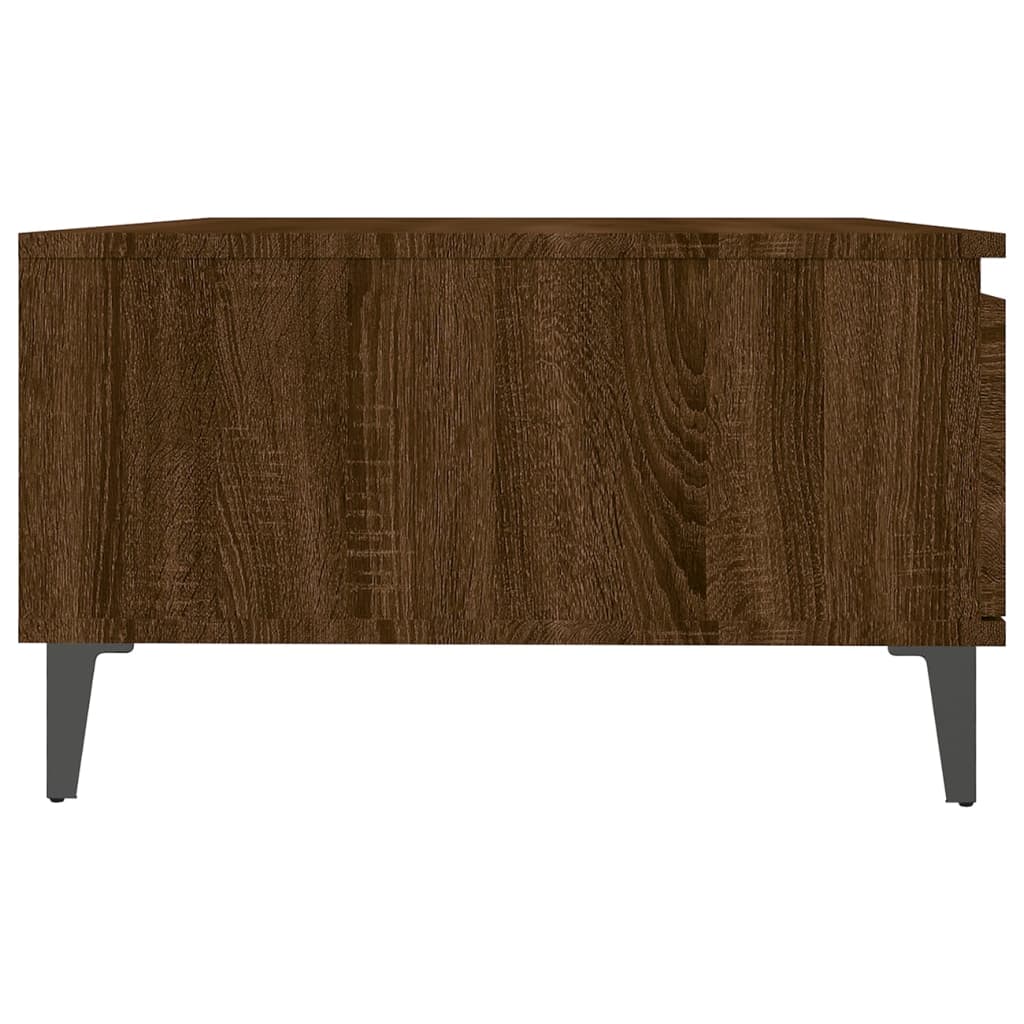vidaXL barna tölgyszínű szerelt fa dohányzóasztal 90 x 60 x 35 cm