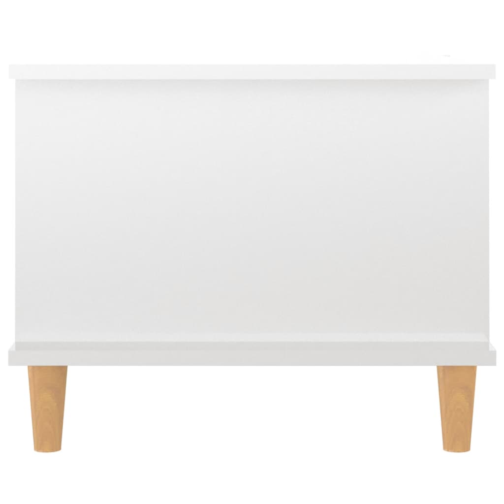vidaXL magasfényű fehér szerelt fa dohányzóasztal 90 x 50 x 40 cm