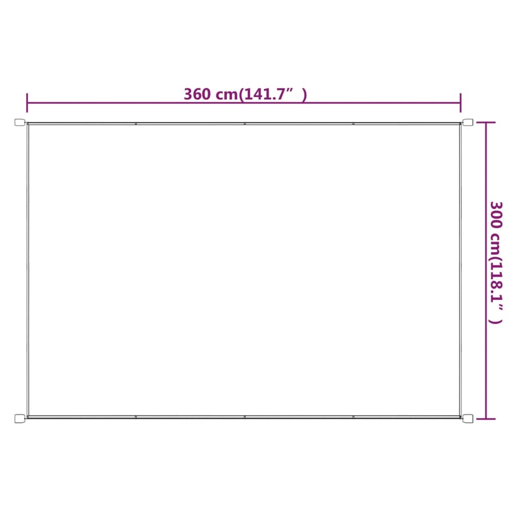 vidaXL bézs oxford-szövet függőleges napellenző 300x360 cm