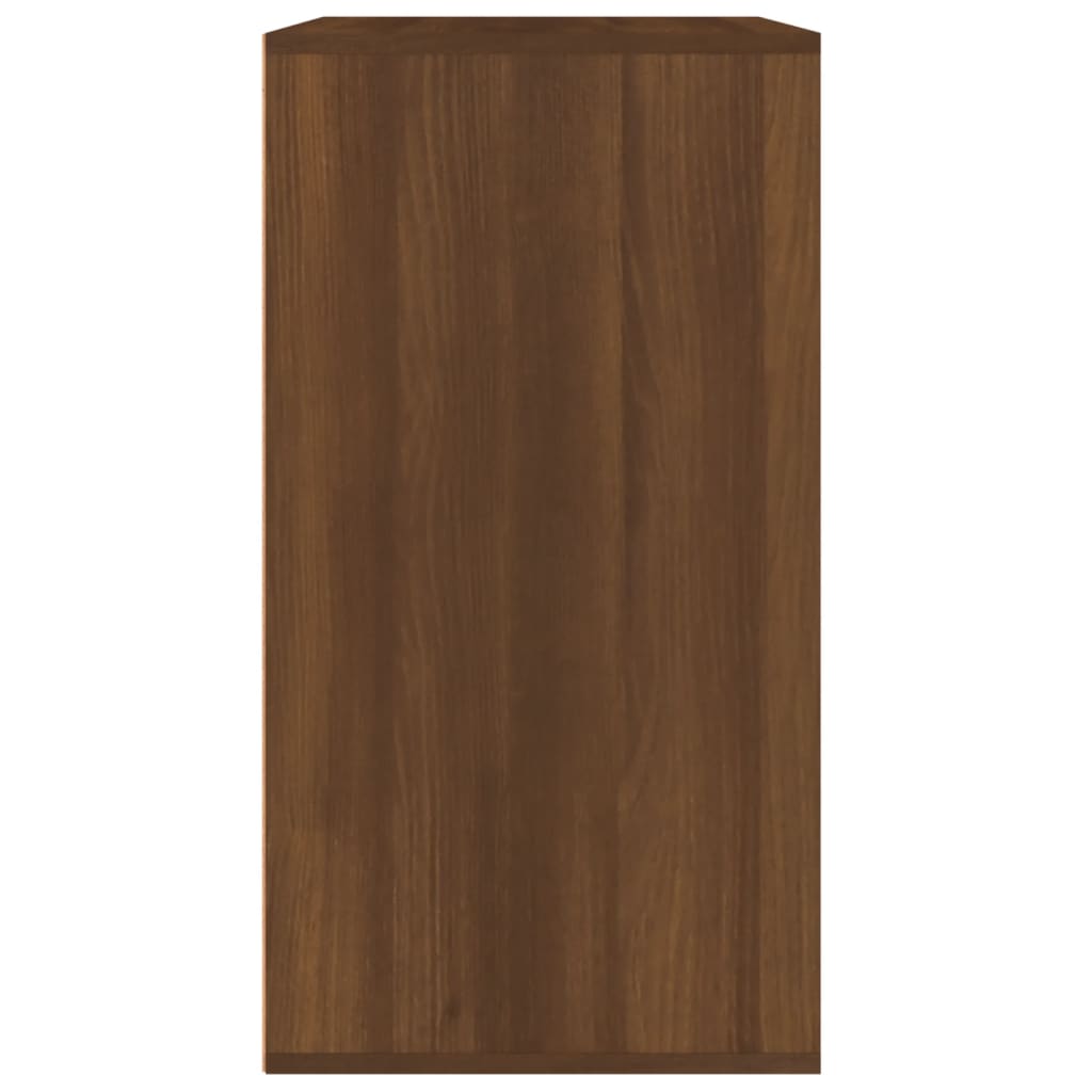 vidaXL barna tölgy színű szerelt fa pipereszekrény 80 x 40 x 75 cm