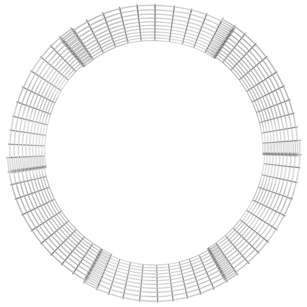 vidaXL kör alakú horganyzott acél gabion oszlop Ø100 x 100 cm