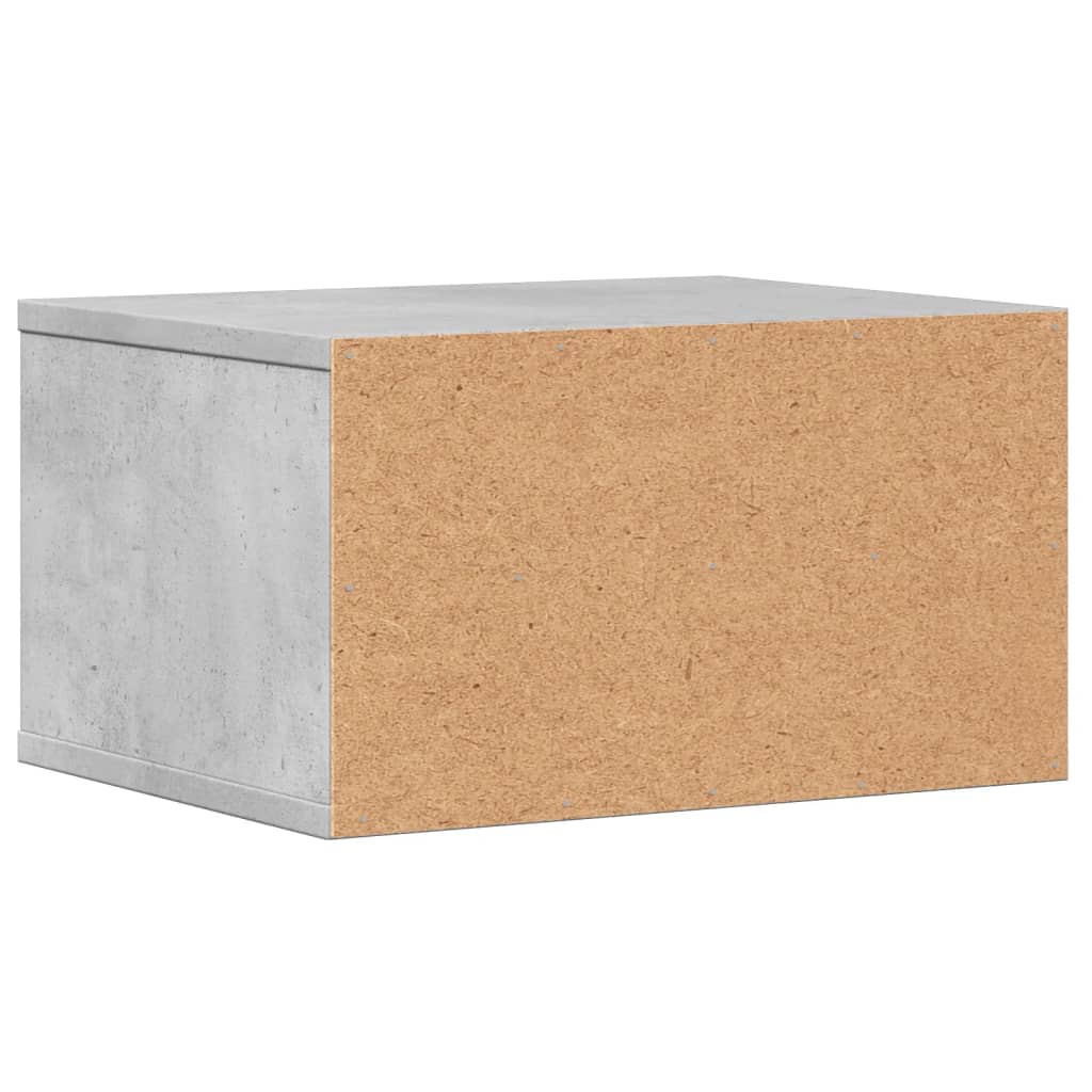 vidaXL betonszürke szerelt fa nyomtatóállvány 40 x 32 x 22,5 cm
