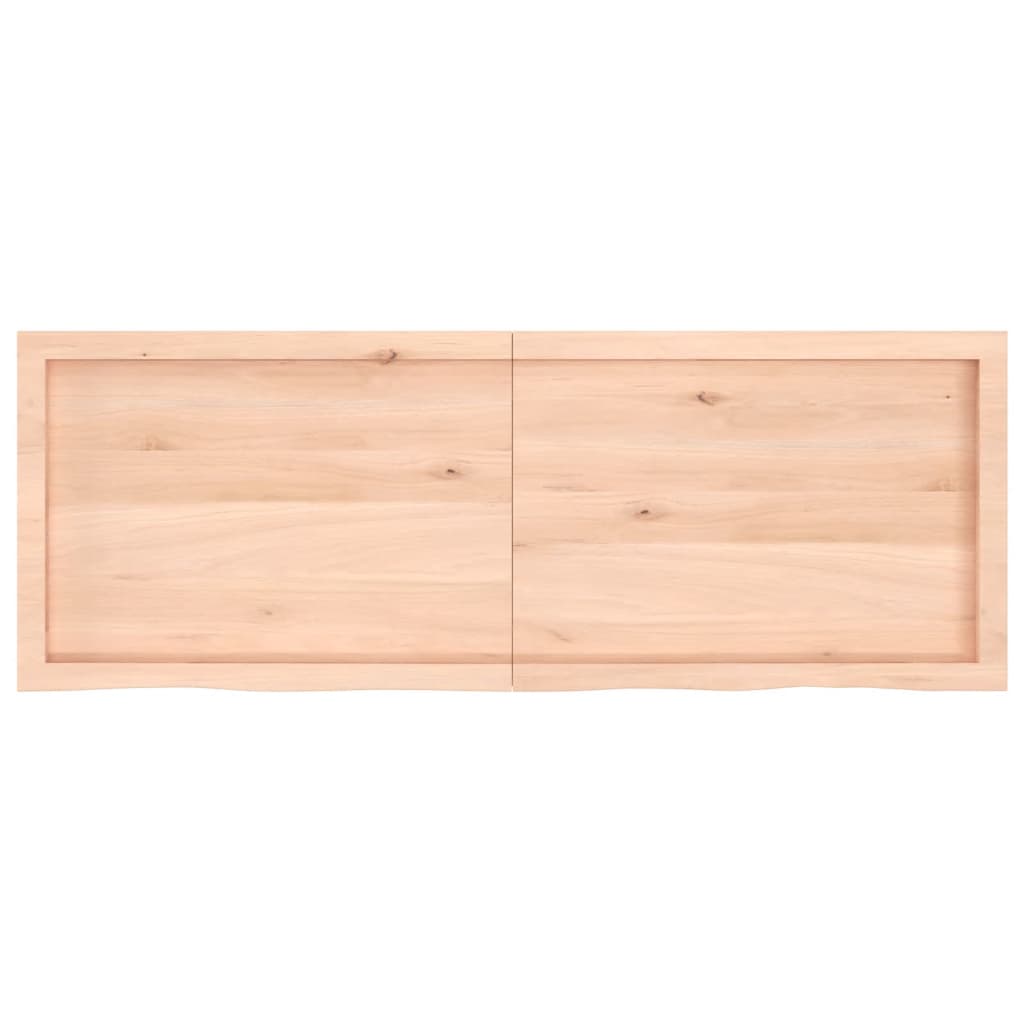 vidaXL kezeletlen tömör tölgyfa asztallap 140x50x(2-6) cm