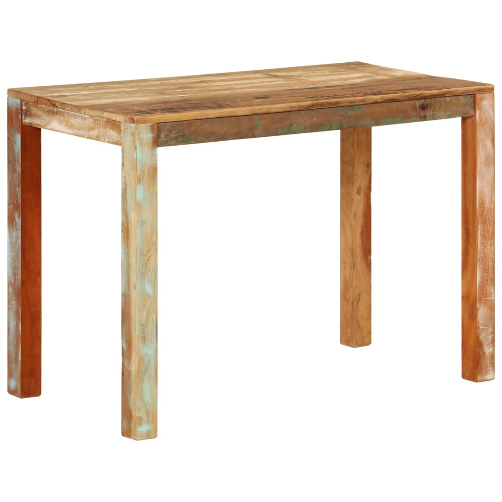 vidaXL tömör újrahasznosított fa étkezőasztal 110 x 55 x 76 cm