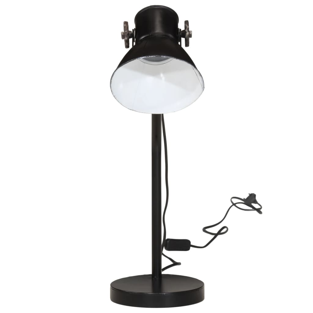 vidaXL fekete asztali lámpa 25 W 17x17x60 cm E27