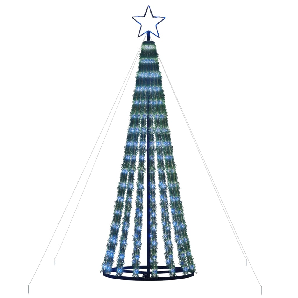 vidaXL kék karácsonyfa fénykúp 275 LED 180 cm