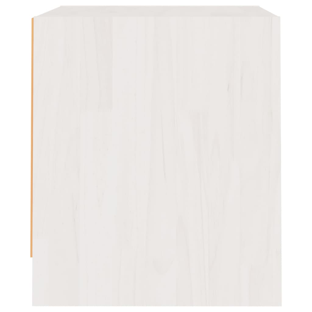 vidaXL 2 db fehér tömör fenyőfa éjjeliszekrény 40 x 30,5 x 35,5 cm