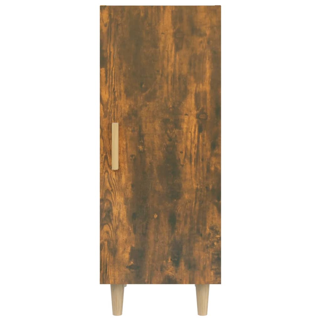 vidaXL füstös tölgyszínű szerelt fa tálalószekrény 34,5 x 34 x 90 cm