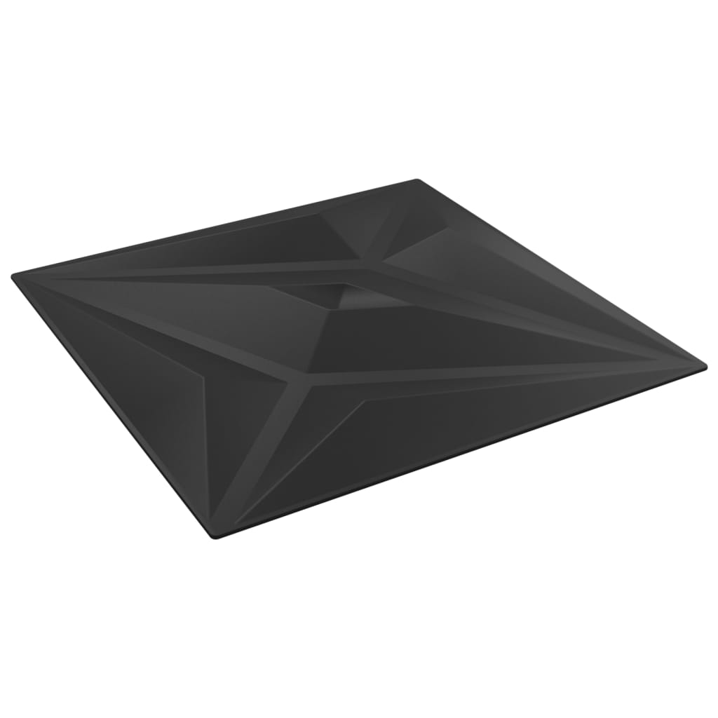 vidaXL 24 db fekete XPS csillagmintás fali panel 50 x 50 cm 6 m²