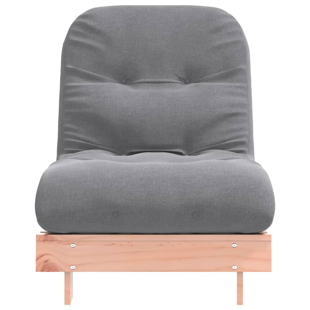 vidaXL tömör duglászfenyő futon kanapéágy matraccal 70 x 206 x 11 cm