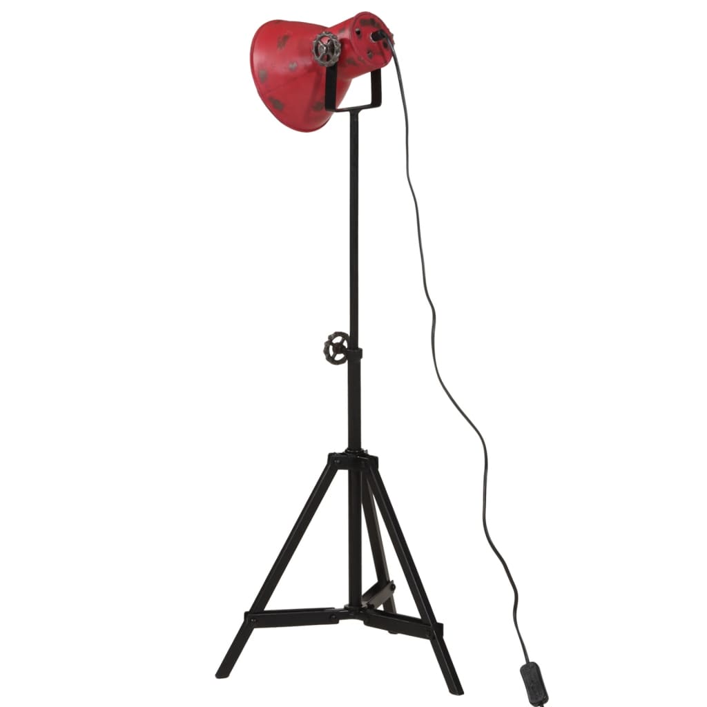 vidaXL kopott piros állólámpa 25 W 35x35x65/95 cm E27