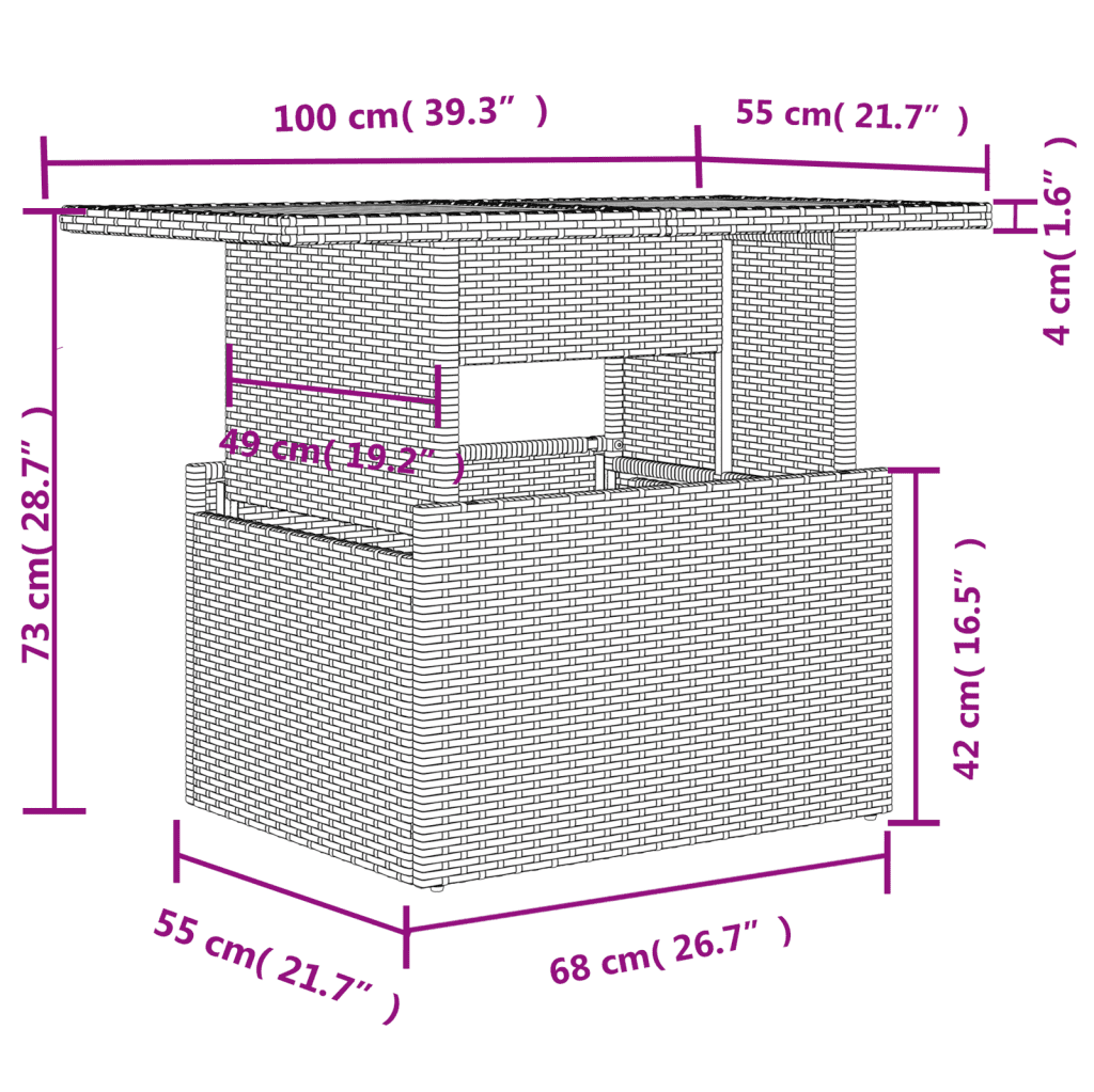 vidaXL 11 részes fekete polyrattan kerti ülőgarnitúra párnákkal