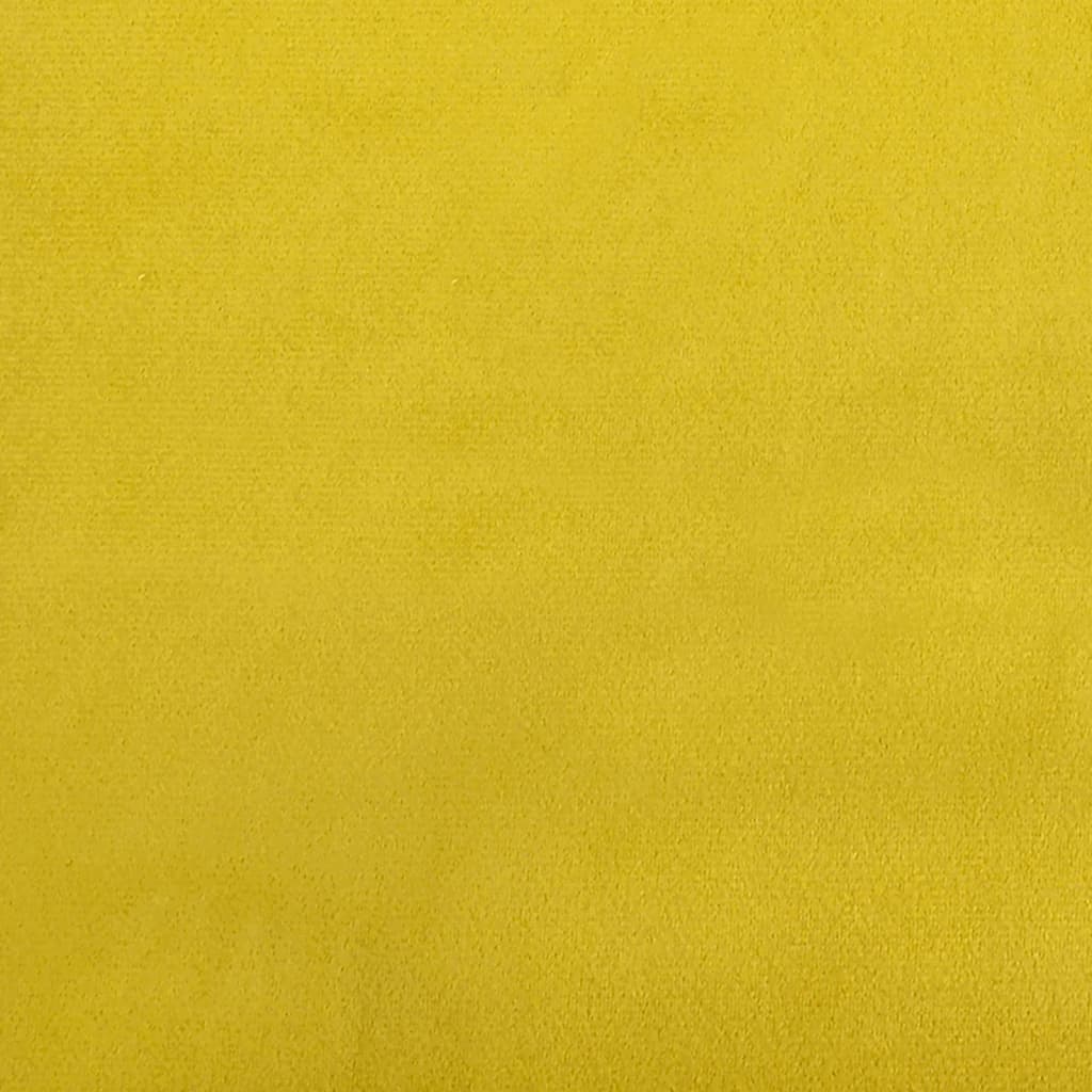 vidaXL sárga bársony dönthető masszázsfotel