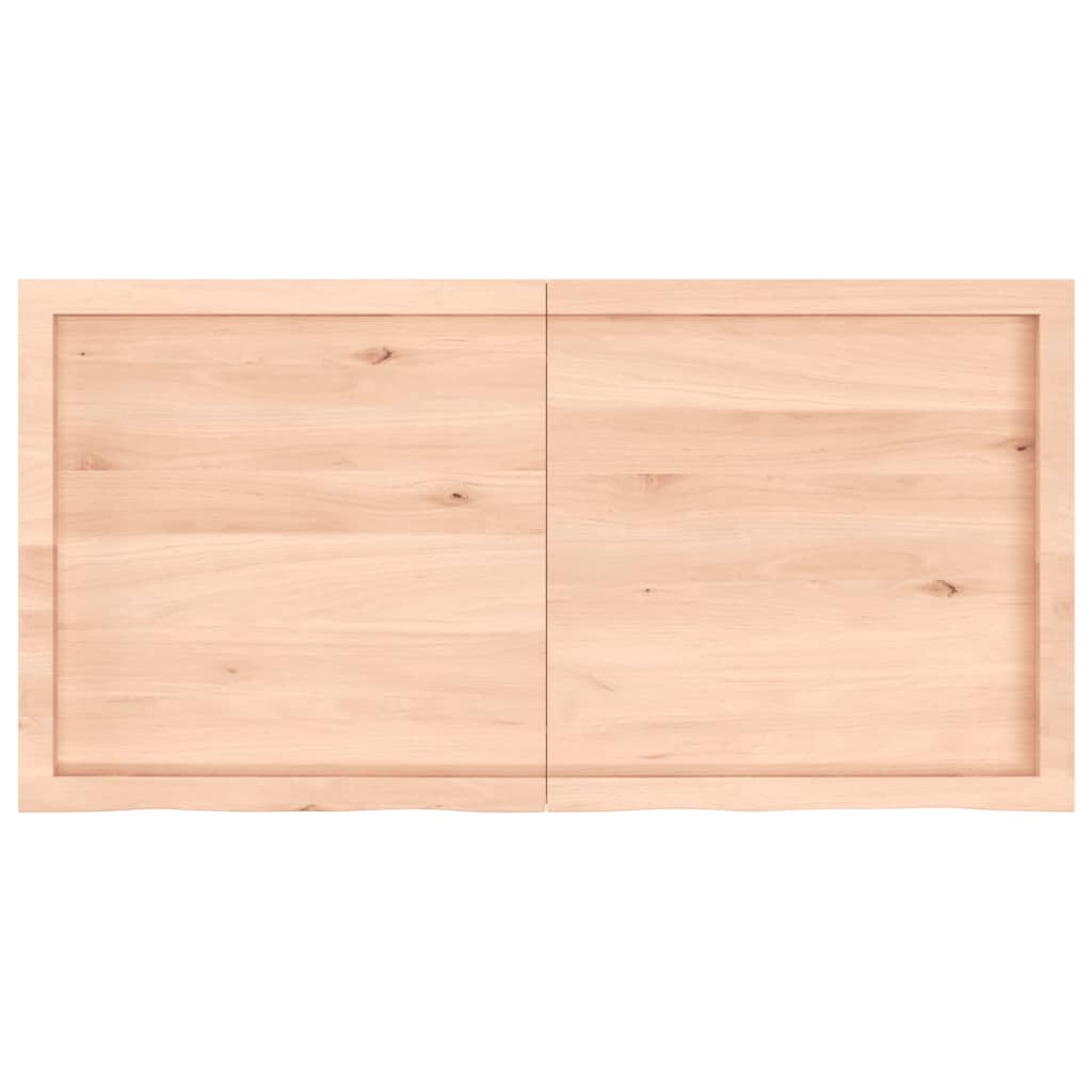 vidaXL kezeletlen tömör tölgyfa asztallap 120x60x(2-6) cm