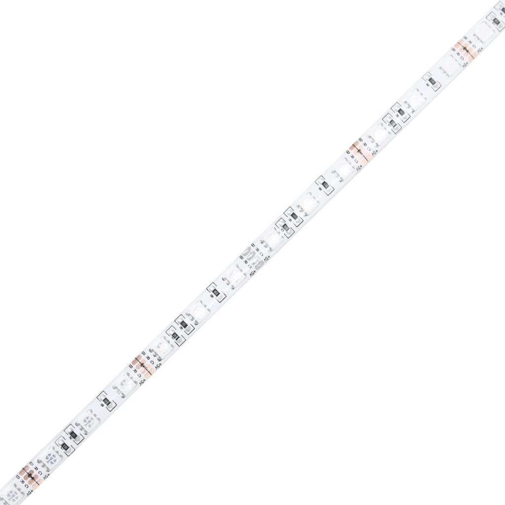 vidaXL sonoma tölgy színű szerelt fa ágykeret LED-del 200 x 200 cm