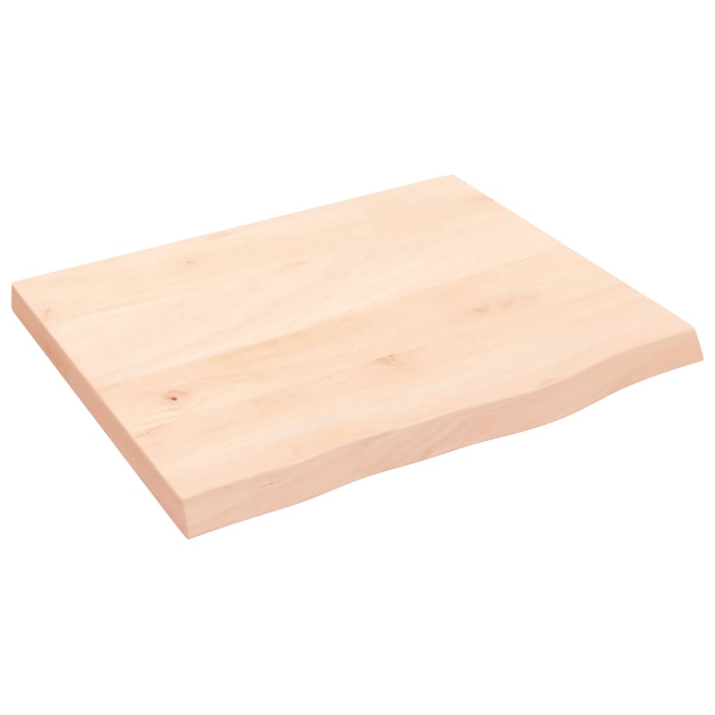 vidaXL kezeletlen tömör fa fürdőszobai pult 60x50x(2-4) cm