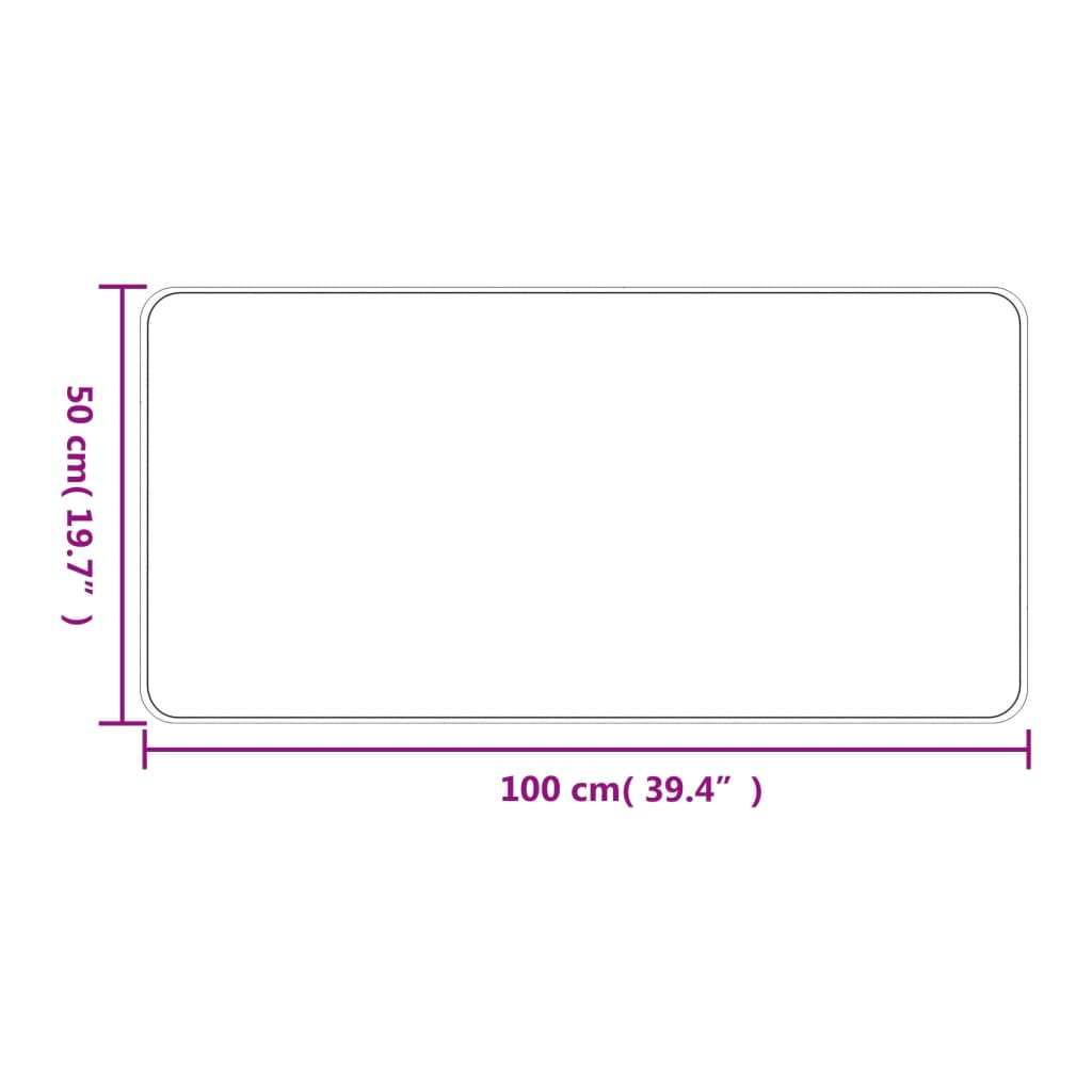 vidaXL antracitszürke szizálhatású futószőnyeg 50x100 cm