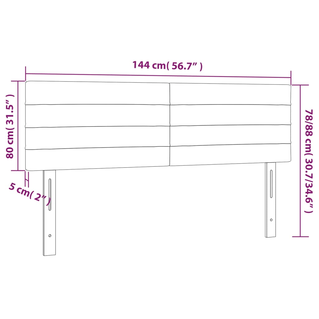 vidaXL 2 db sötétzöld bársony fejtámla 72 x 5 x 78/88 cm