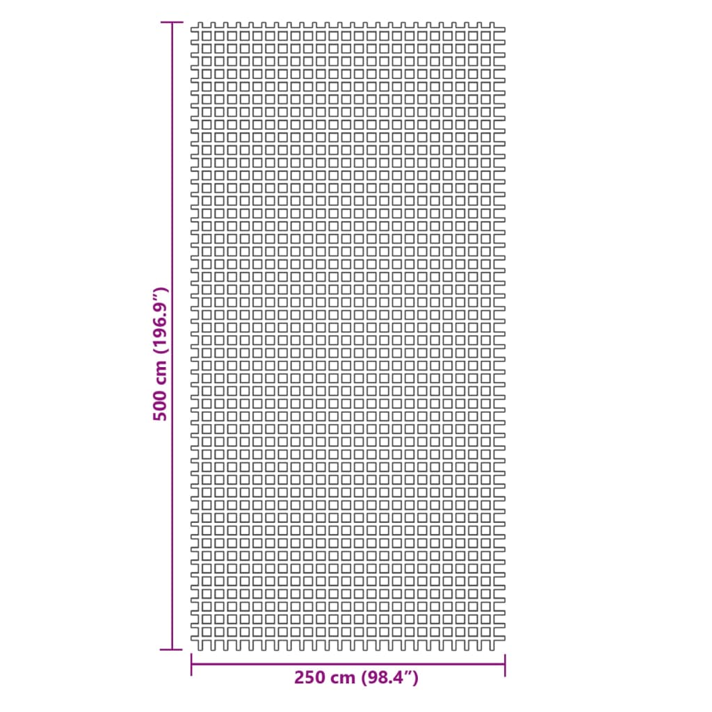 vidaXL zöld kempingszőnyeg 5 x 2,5 m