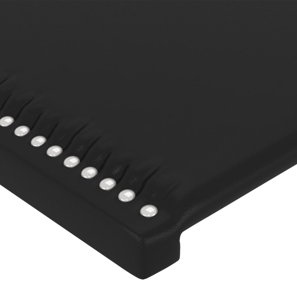 vidaXL fekete műbőr LED-es fejtámla 103 x 16 x 78/88 cm
