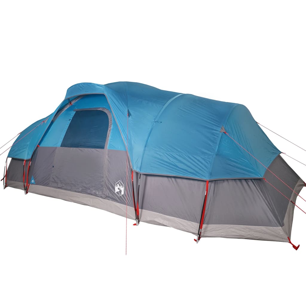 vidaXL 11 személyes kék vízálló kupolás családi sátor