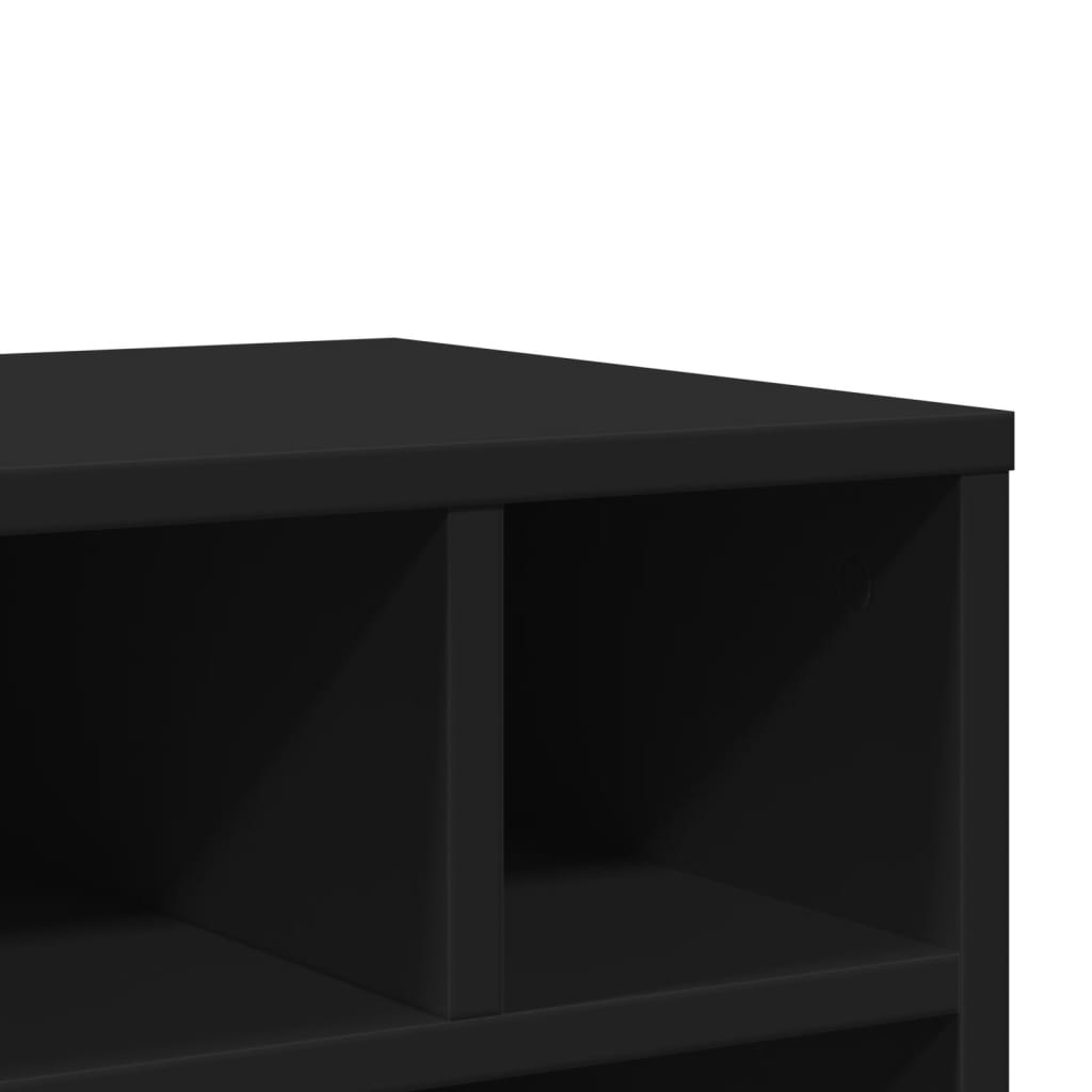 vidaXL fekete nyomtatóállvány kerekekkel 41 x 32 x 48 cm