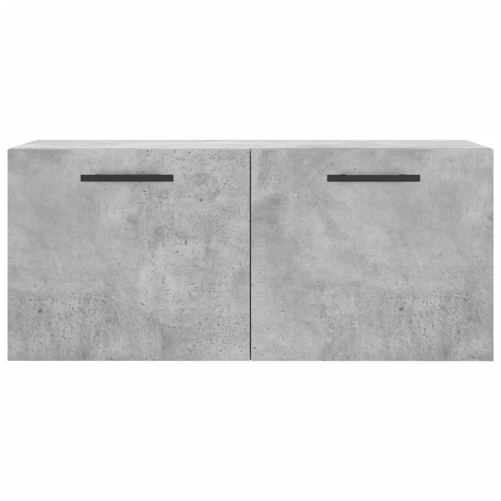 vidaXL betonszürke szerelt fa faliszekrény 80 x 36,5 x 35 cm