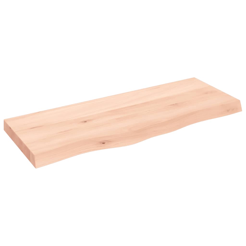 vidaXL kezeletlen tömör fa fürdőszobai pult 100x40x(2-6) cm