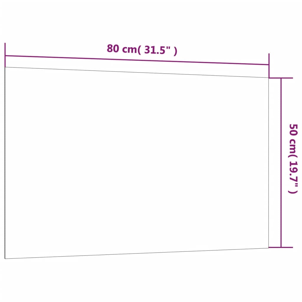 vidaXL fehér falra szerelhető edzett üveg mágnestábla 80 x 50 cm