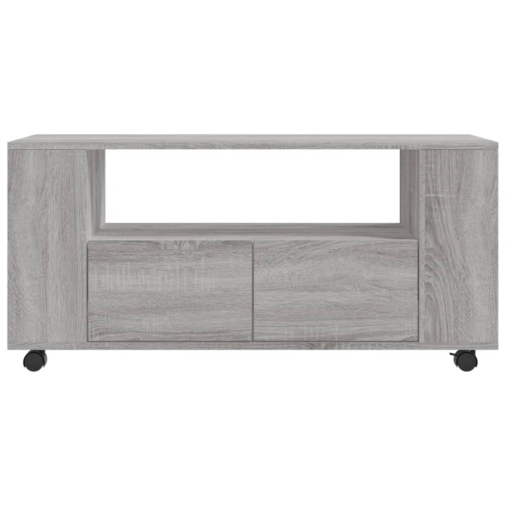 vidaXL szürke sonoma színű szerelt fa TV-szekrény 102x34,5x43 cm