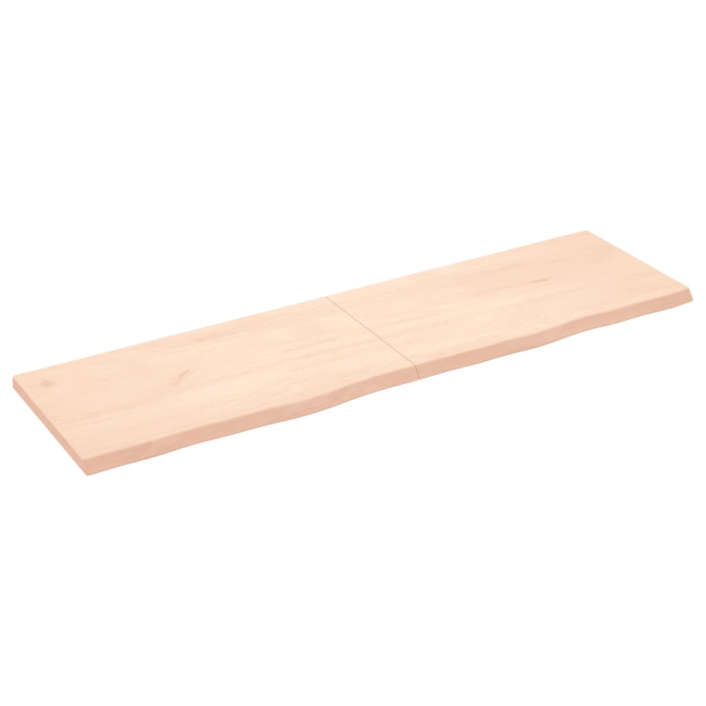 vidaXL kezeletlen tömör tölgyfa asztallap 180x50x(2-4) cm