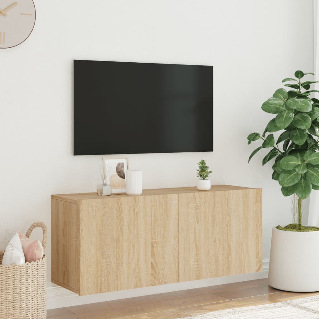 vidaXL sonoma tölgy színű fali TV-szekrény 100 x 30 x 41 cm