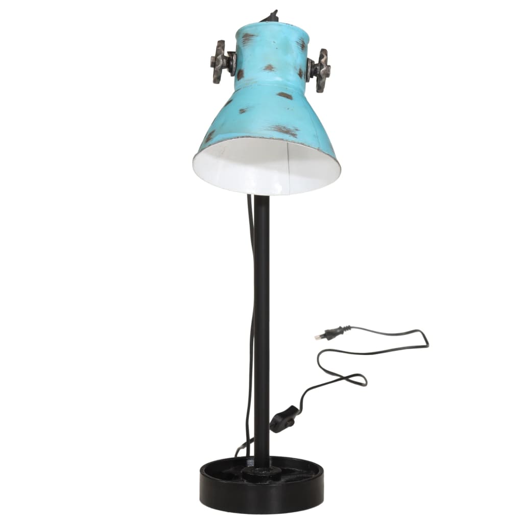 vidaXL kopott kék asztali lámpa 25 W 15x15x55 cm E27